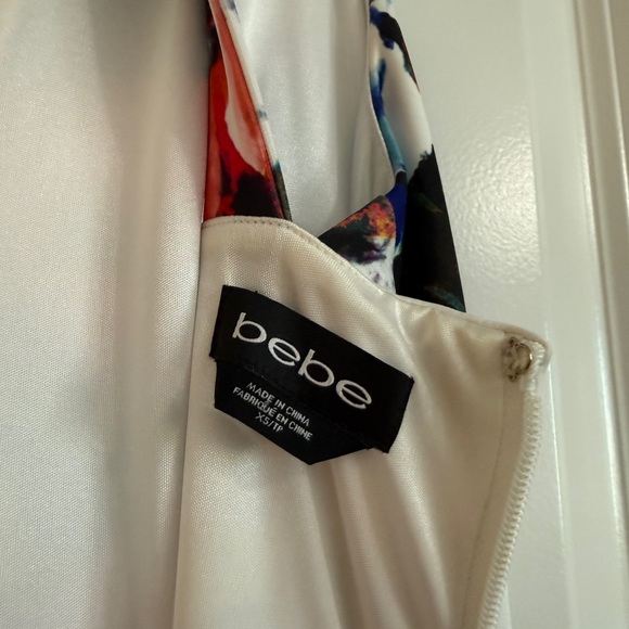 Bebe Floral Fit & Flare Halter Dress - Picture 3 of 3